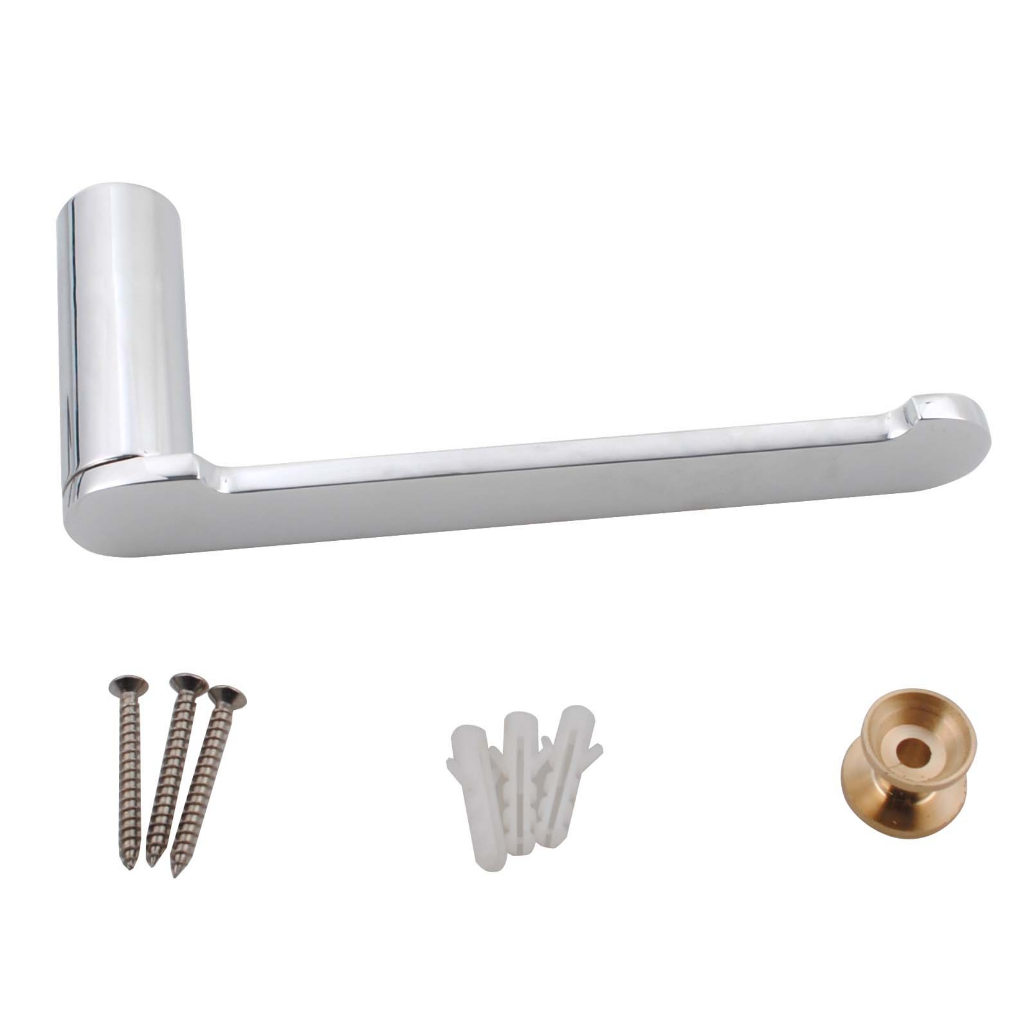 Stainless Steel Round Paper Roll Holder Wall Mounted Bathroom Toliet Tissue Hanger Hook Chrome/Nero Black/Black&Rose Gold