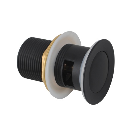 32/40mm Solid Brass Pop Up Waste Overflow Bathroom Basin Vanity Push Plug Drain Chrome/Matte Black/Brushed Gold