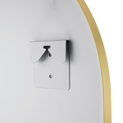 600mm x 900mm Bathroom Aluminium Framed Mirror Vanity Basin Wall Mounted Makeup Mirror Black/Gold