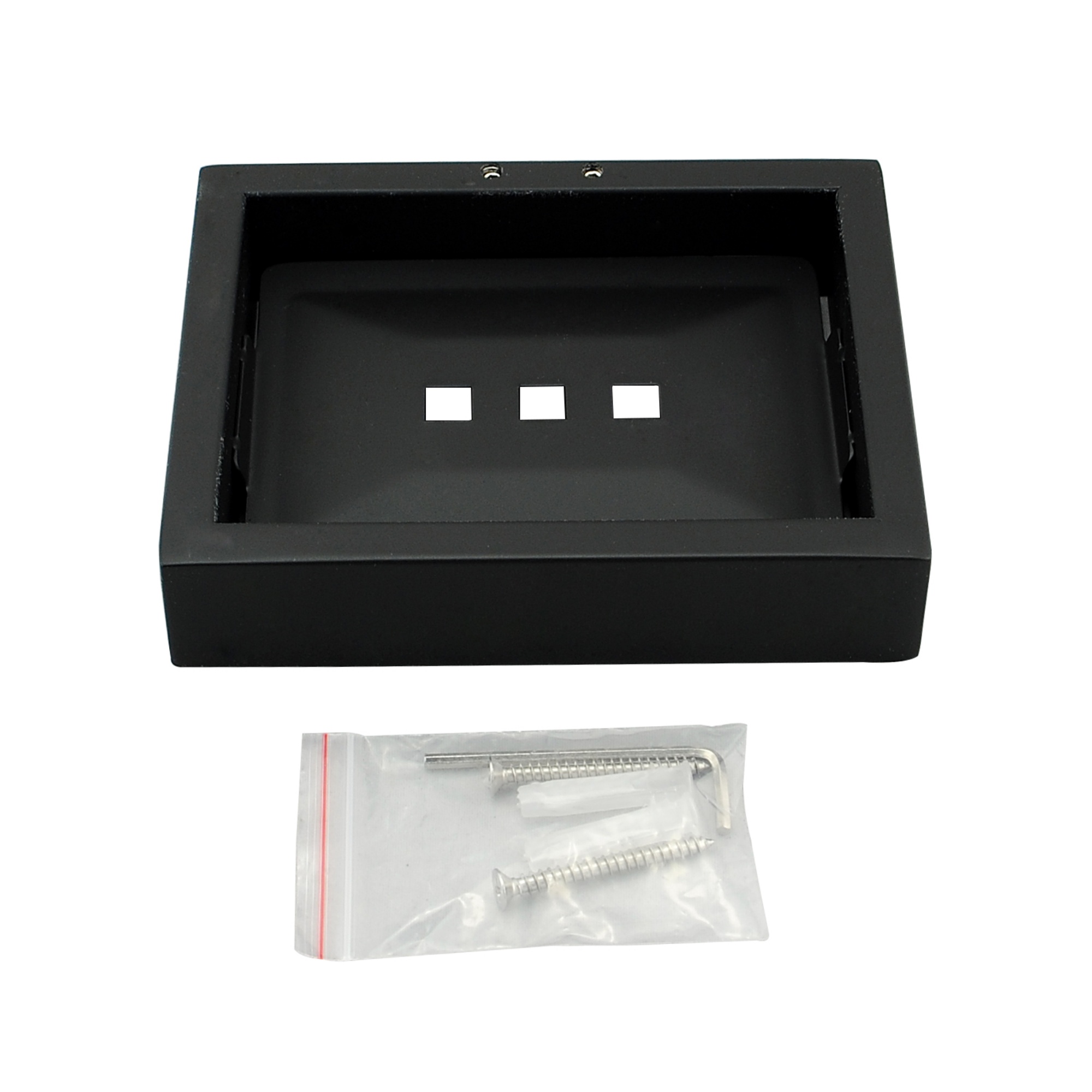 Square Stainless Steel Wall Mounted Bathroom Laundry Wash Shower Soap Dish Tray Holder Chrome/Nero Black/Brushed Gold