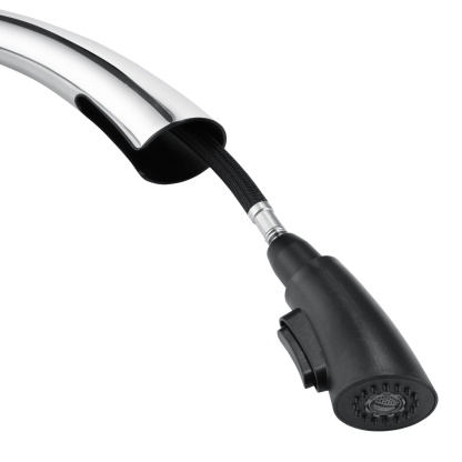 Brass 2 Spray Pattern Pull Out Kitchen Laundry Sink Basin Mixer Tap 360° Swivel Spout Deck-mounted Vanity Faucet Chrome/Black/Yellow Gold