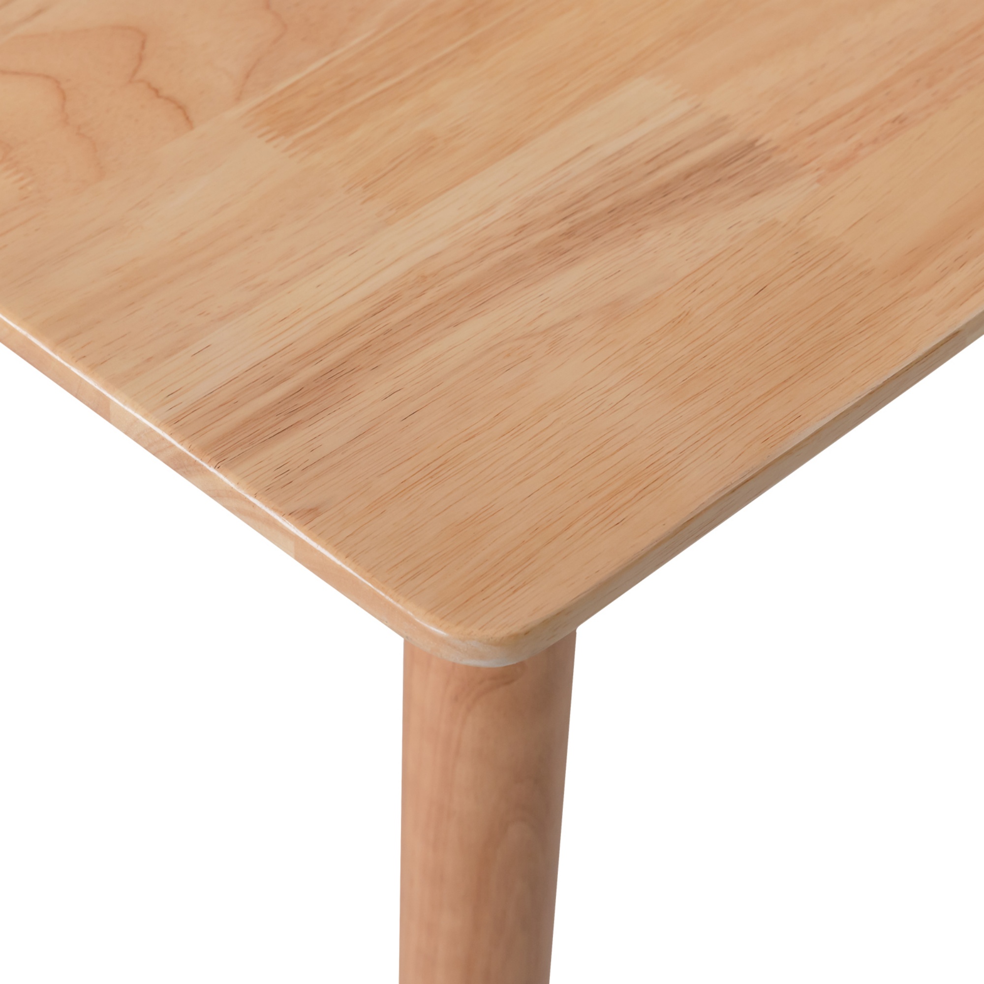 140cm Rectangle Wooden Dining Table for Home Kitchen Cafe Restaurant Walnut/Natural