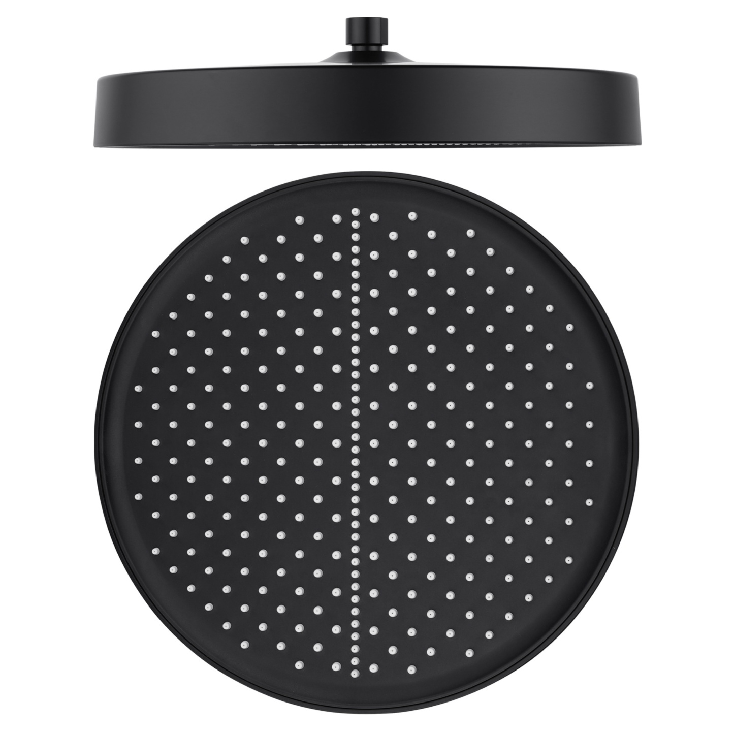 325mm 13'' Bathroom Round 360° Swivel Rainfall Overhead Shower Head Rose For Wall Arm Rail Chrome/Black