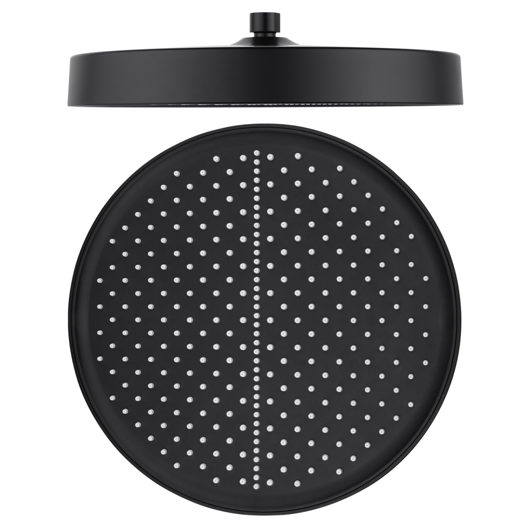 325mm 13'' Bathroom Round 360° Swivel Rainfall Overhead Shower Head Rose For Wall Arm Rail Chrome/Black