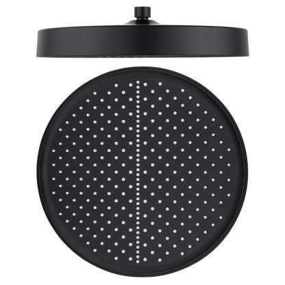 325mm 13'' Bathroom Round 360° Swivel Rainfall Overhead Shower Head Rose For Wall Arm Rail Chrome/Black