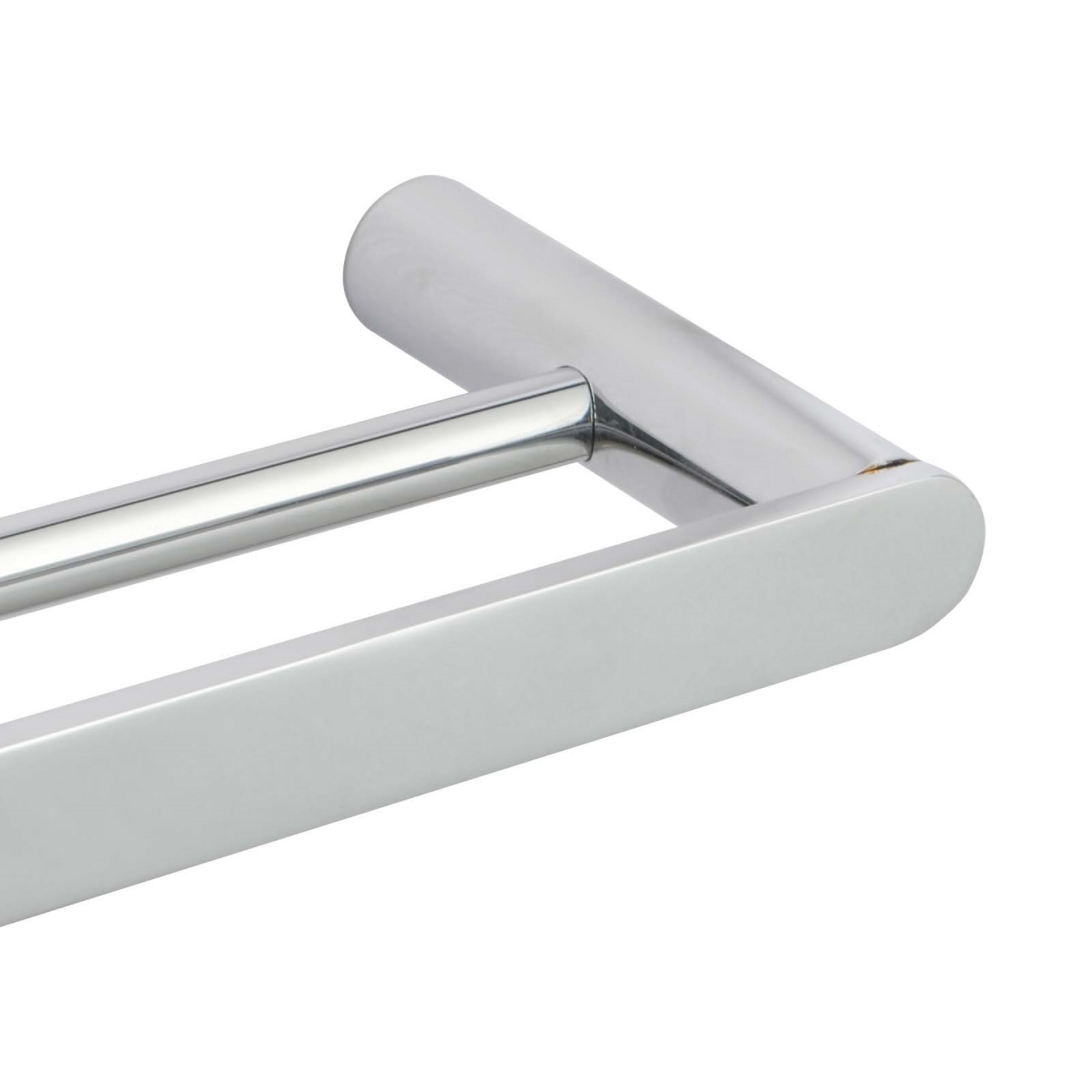 600mm Round Stainless Steel Double Towel Rail Bathroom Wall Mounted 2 Bar Clothes Towel Hanger Holder Chrome/Matte Black/Black Rose Gold