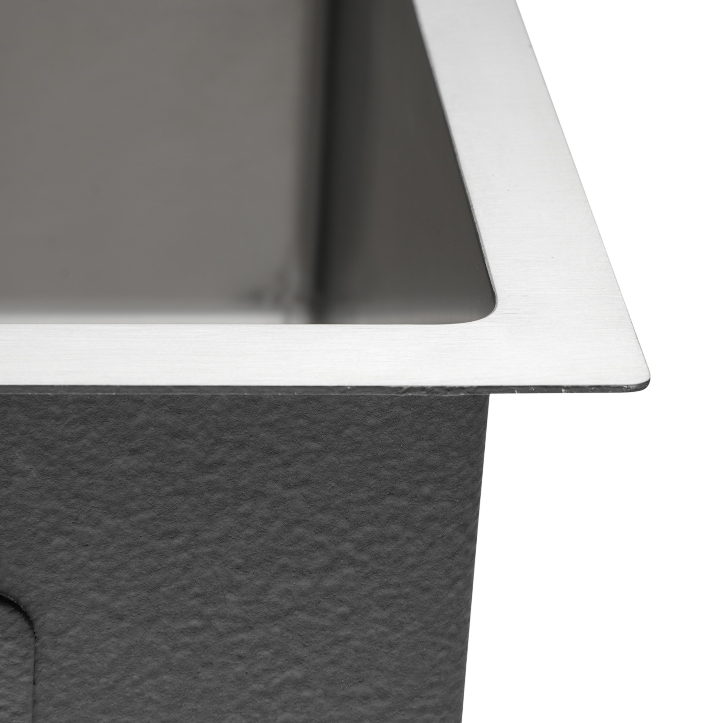 440x440mm Single Stainless Steel Kitchen Sink Smart Hand Free Drainage Top/Flush/Under Mount Satin Brush/Nano Black/Yellow Gold