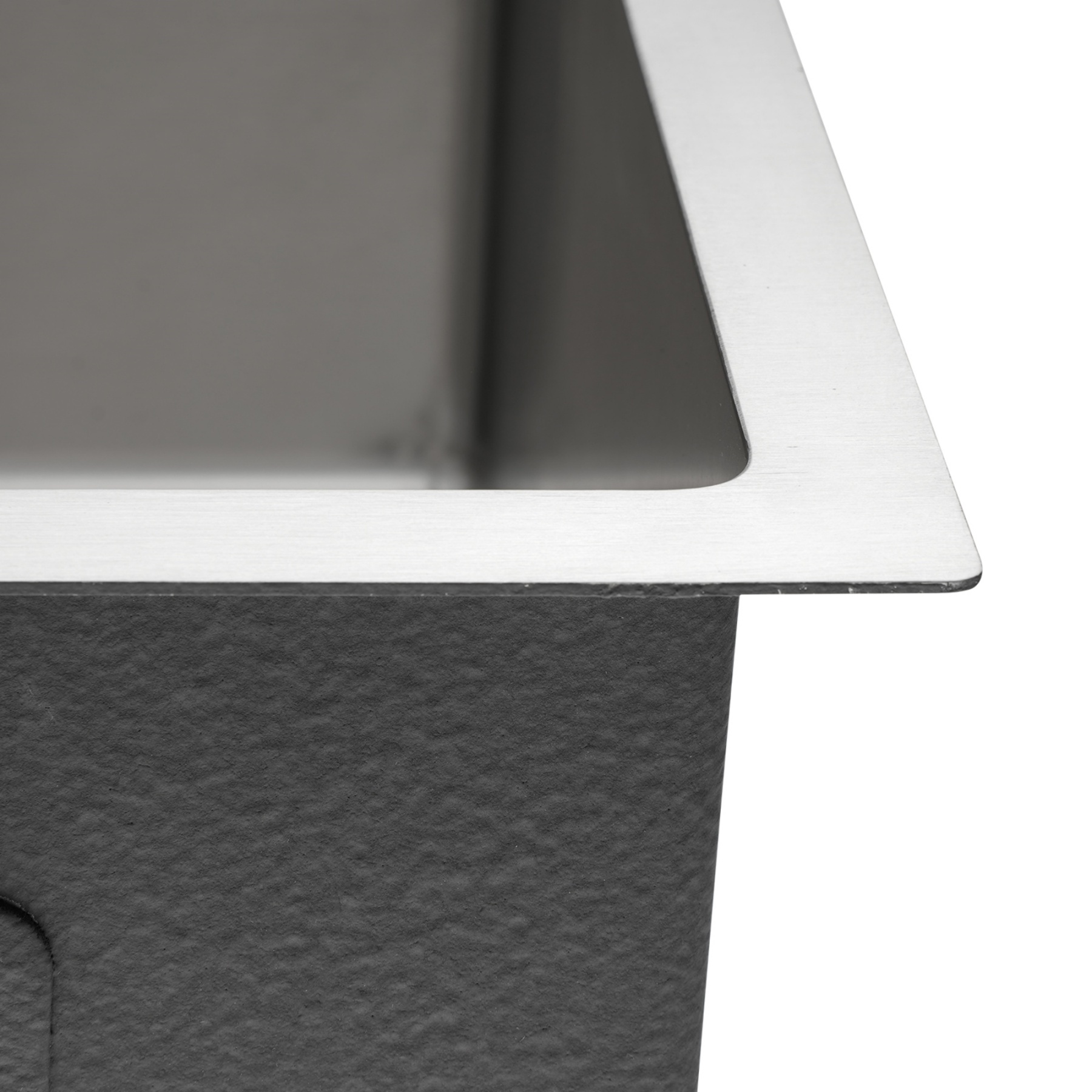 440x440mm Single Stainless Steel Kitchen Sink Smart Hand Free Drainage Top/Flush/Under Mount Satin Brush/Nano Black/Yellow Gold