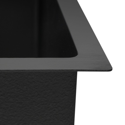 440x440mm Single Stainless Steel Kitchen Sink Smart Hand Free Drainage Top/Flush/Under Mount Satin Brush/Nano Black/Yellow Gold