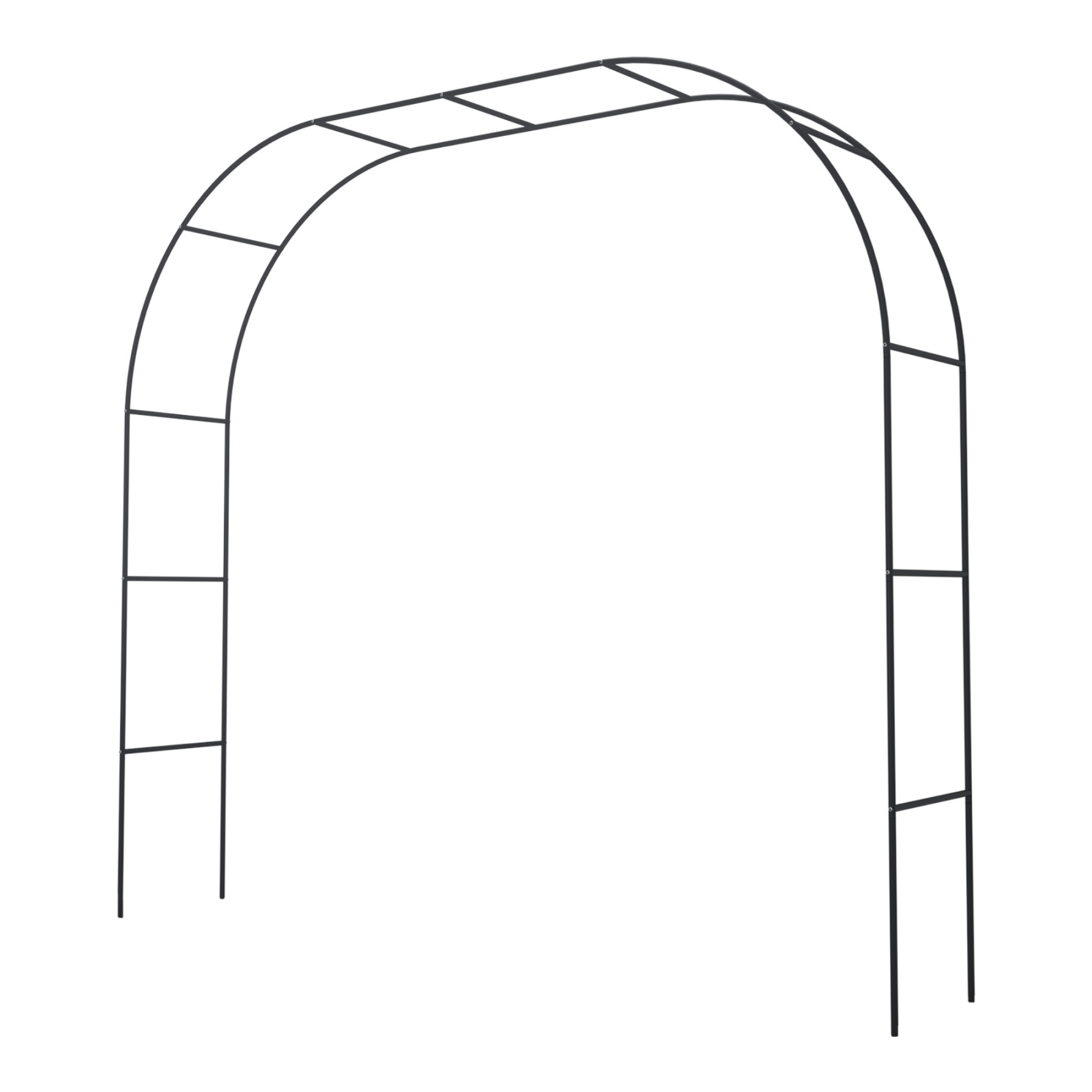 Wedding Garden Arch Without Base Party Balloon Flower Decoration Archway Climbing Plants Arbour Vine Stand Trellis White/Black/Dark Green