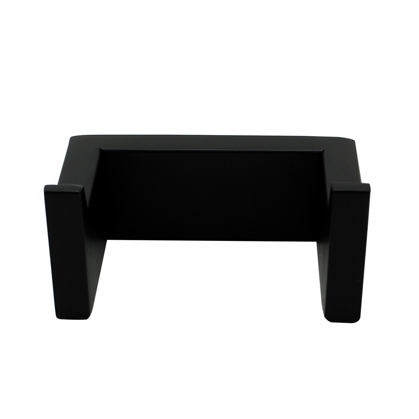 Bathroom Square Stainless Steel Robe Hook Wall Mounted Double Towel Clothes Hanger Holder Black/Chrome