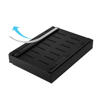 31-52cm Pull-Out Extendable Steel Cabinet Tray Kitchen Slide Drawer Organizer Rack Holder Storage Shelf