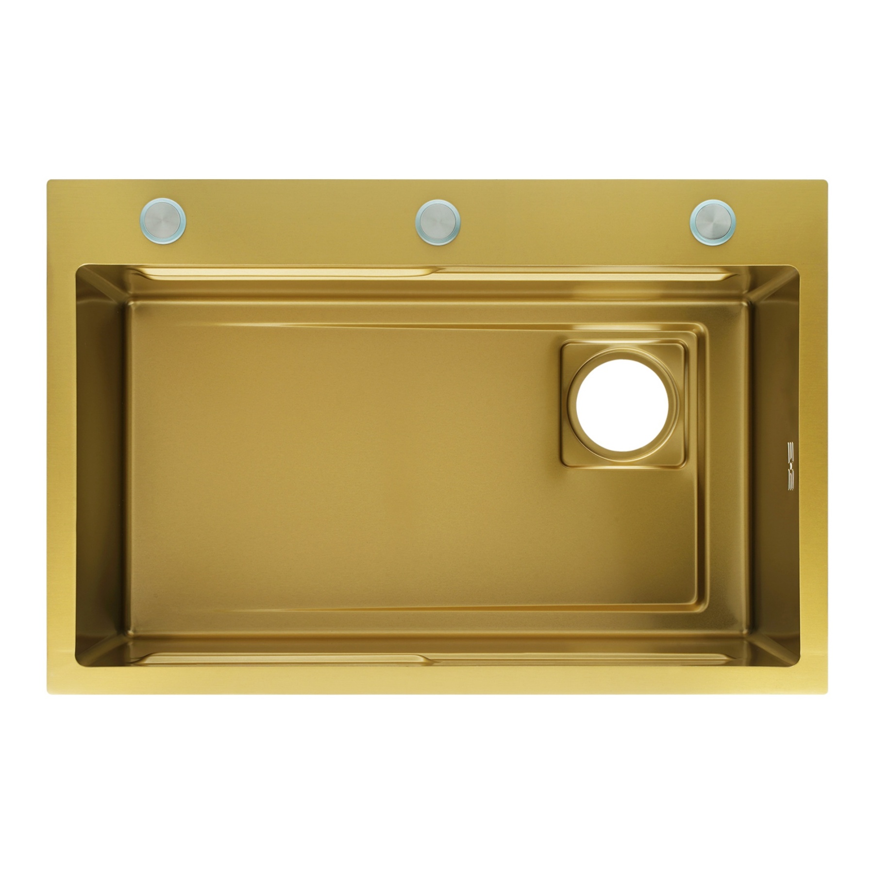 Stainless Steel Single Bowl Counter Top Control Kitchen Sink Smart Drainage Detachable Colander Satin Brush/Dark Grey/Yellow Gold