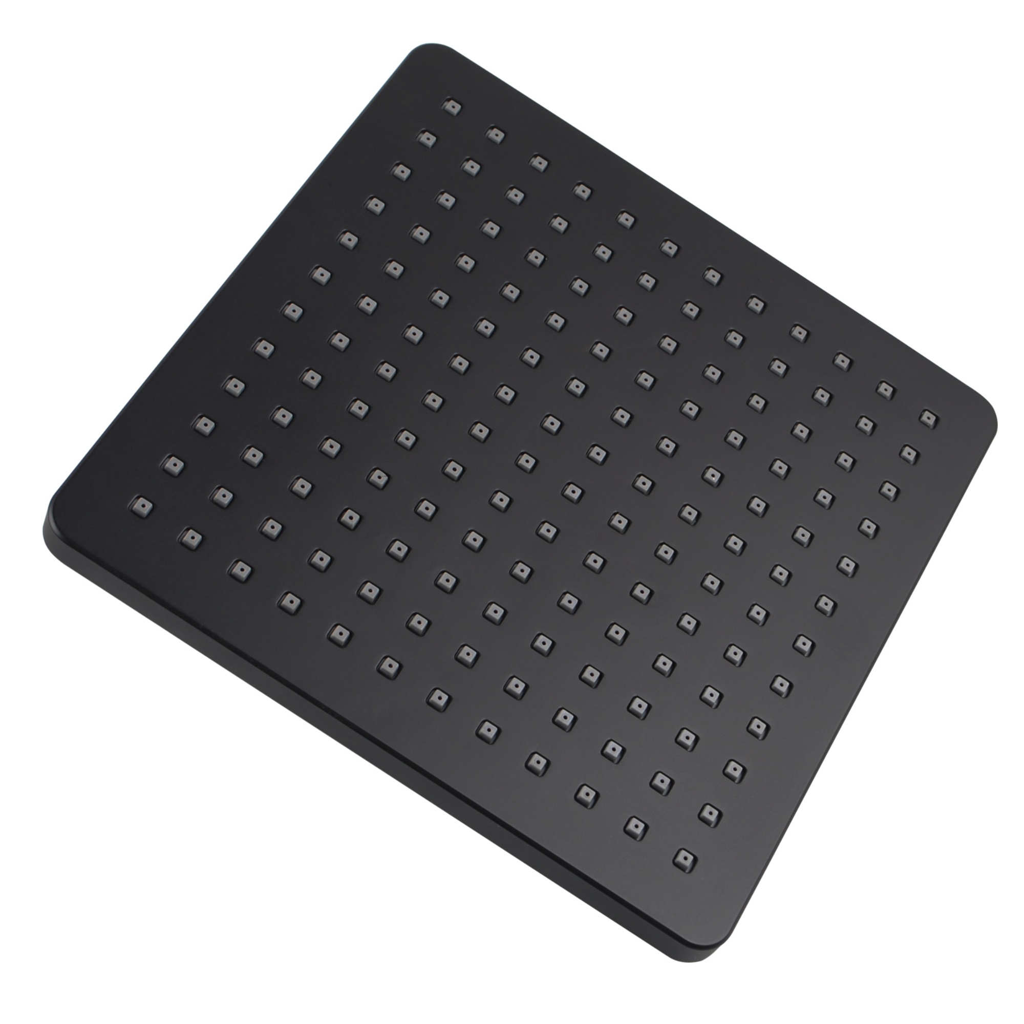 204mm Square  Bath Swivel Rain Shower Head Set Bathroom High Pressure Wall Shower Head Gooseneck Shower Arm Chrome/Black