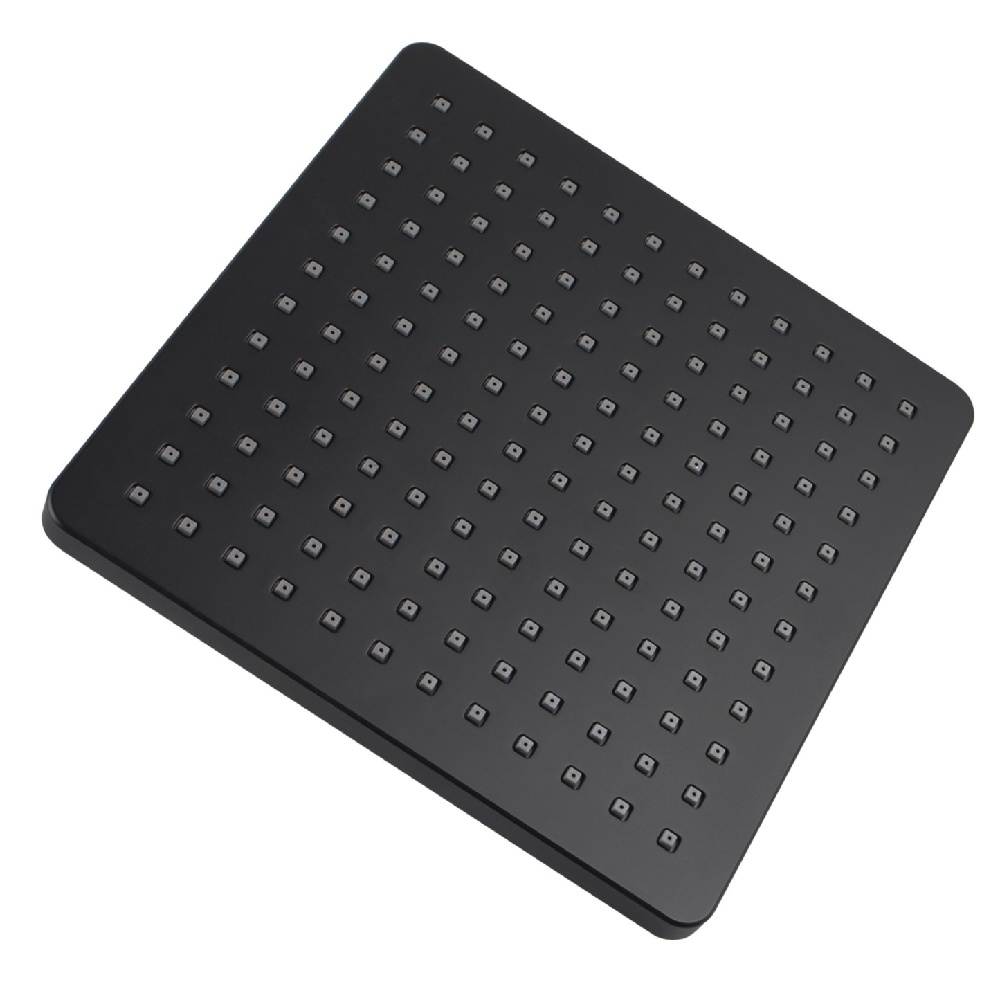 204mm Square  Bath Swivel Rain Shower Head Set Bathroom High Pressure Wall Shower Head Gooseneck Shower Arm Chrome/Black