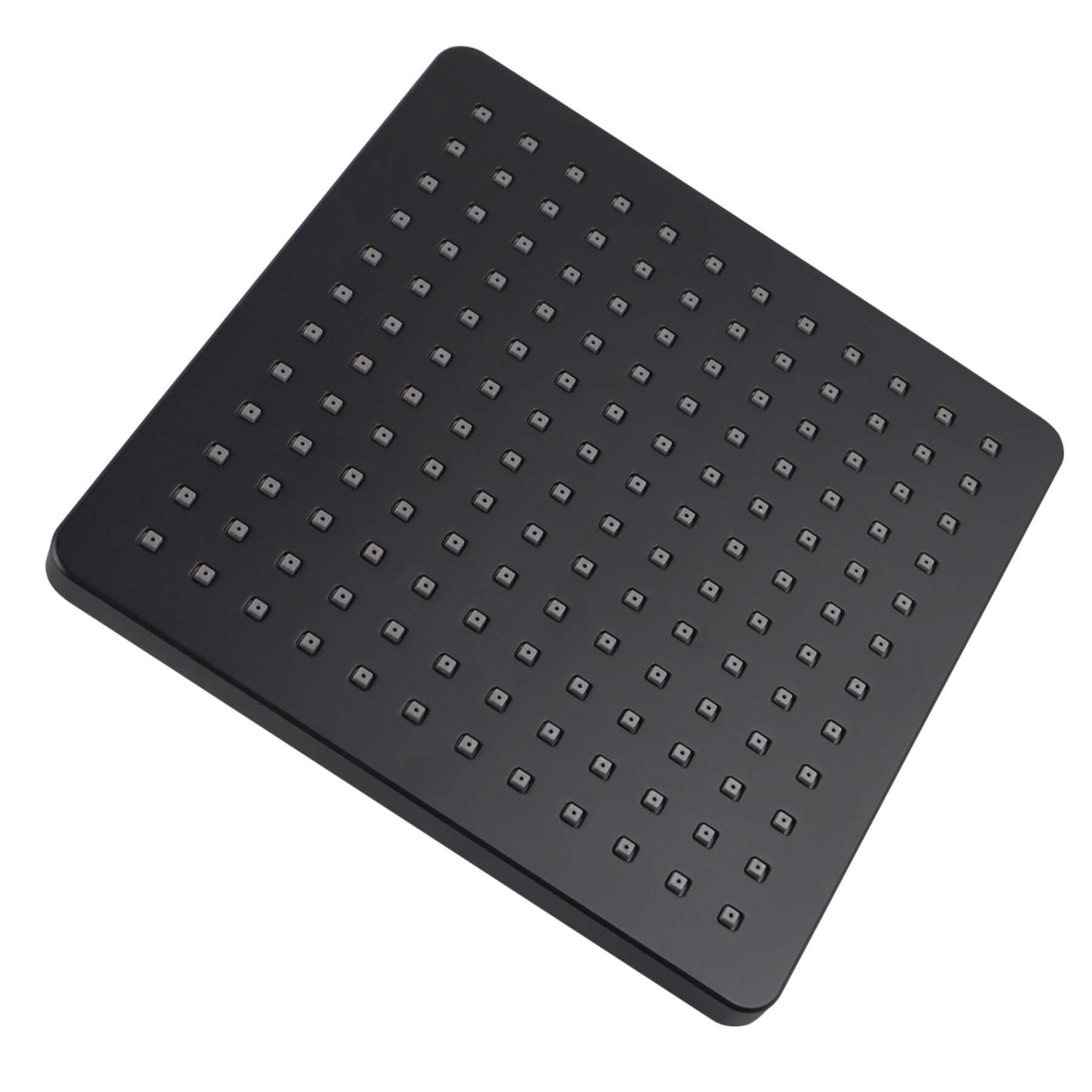 204mm Square  Bath Swivel Rain Shower Head Set Bathroom High Pressure Wall Shower Head Gooseneck Shower Arm Chrome/Black