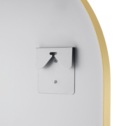 Bathroom Aluminium Framed Oval Mirror Vanity Basin Wall Mounted Makeup Mirror Gold/Black