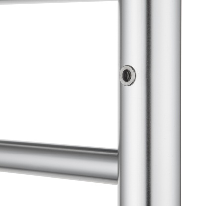 Round Aluminum Electric Heated Towel Rail Rack 6 Bars Bathroom Wall Mounted Warmer Towel Dryer Holder Hanger Silver/Black/Brushed Yellow Gold