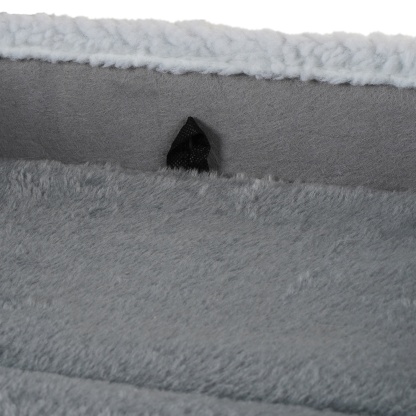 Foldable Indoor Pet Bed Cat Cave Felt Bed Scratch Pad Kitten Cat Hideaway House Grey/Blue