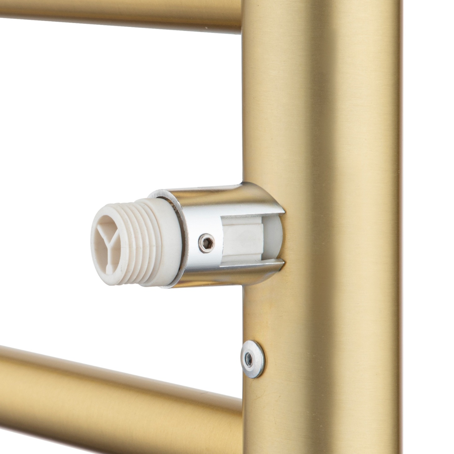 Round Aluminum Electric Heated Towel Rail Rack 6 Bars Bathroom Wall Mounted Warmer Towel Dryer Holder Hanger Silver/Black/Brushed Yellow Gold