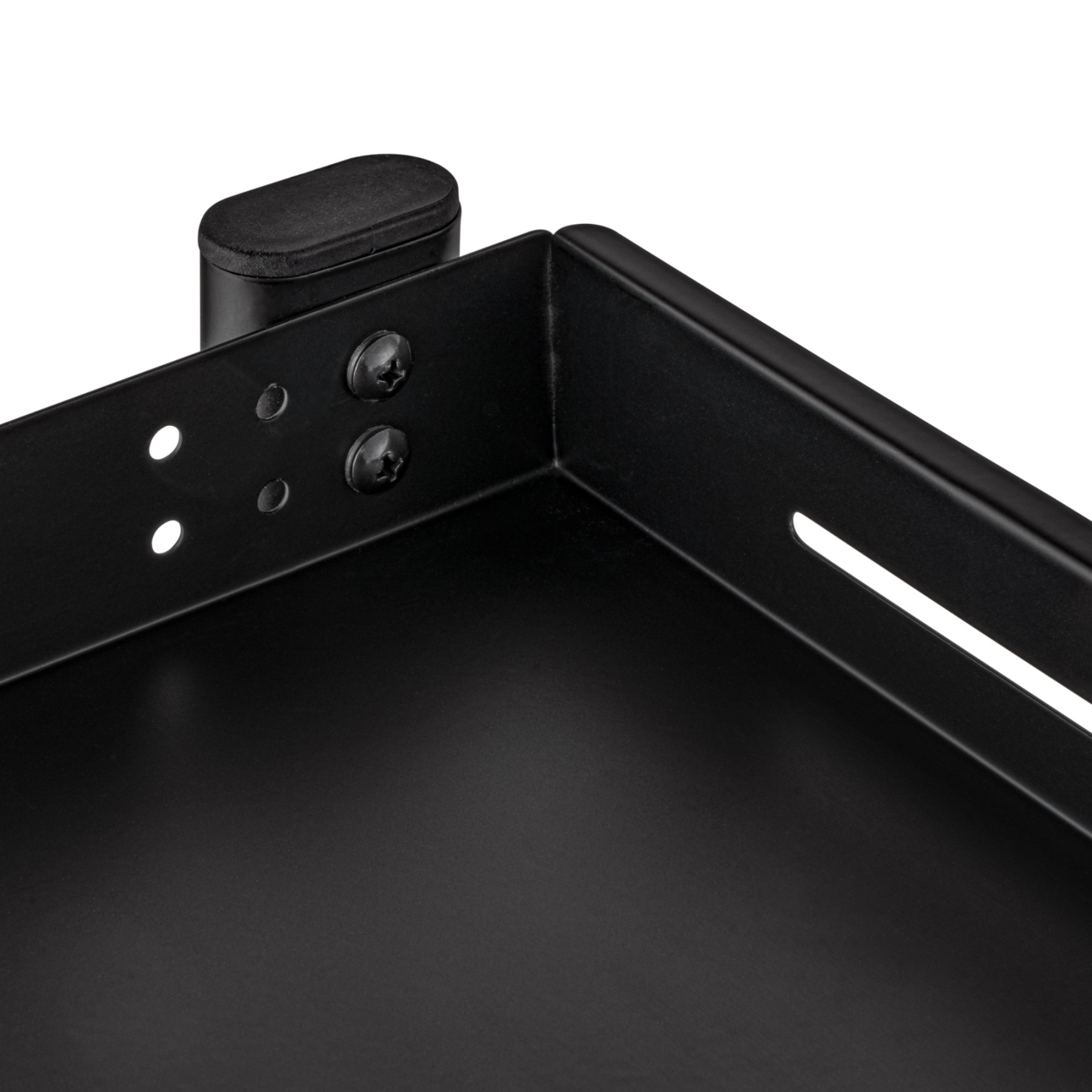 Clamp-on Cable Management Tray Desk Shelf Rack Under Desk Cable Holder Organizer Storage Rack Black