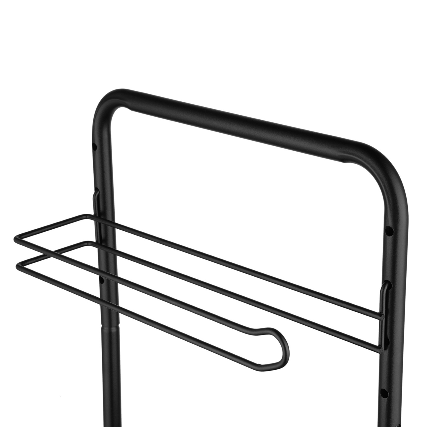 2 Tier Kitchen Rotating Spice Seasoning Lazy Susan Organizer Rack Paper Hanger Black Bathroom Cosmetics Lotion Storage Towel Holder