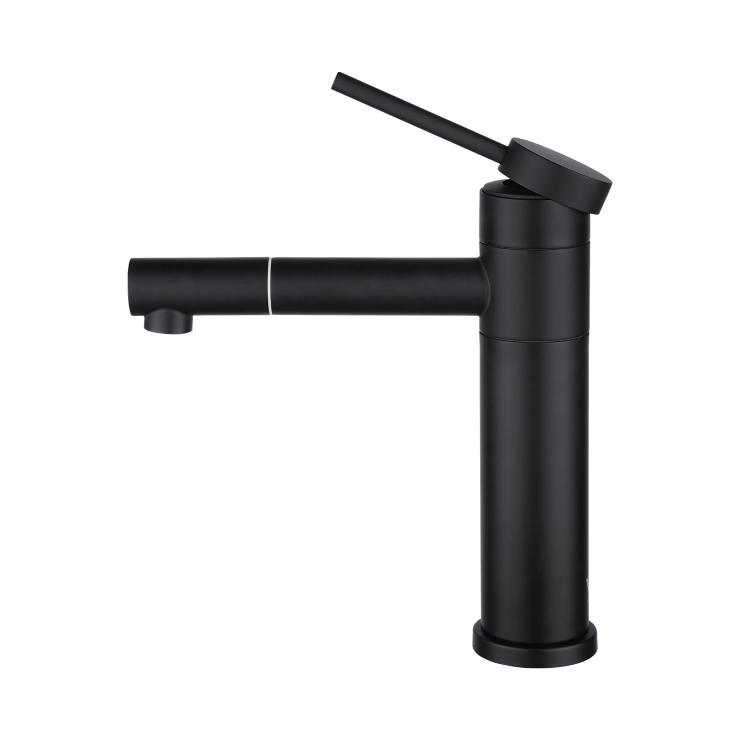 Bath Basin Round Stainless Steel Mixer Tap Laundry Sink Vanity 360° Swivel Nozzle Flick Faucet Chrome/Black