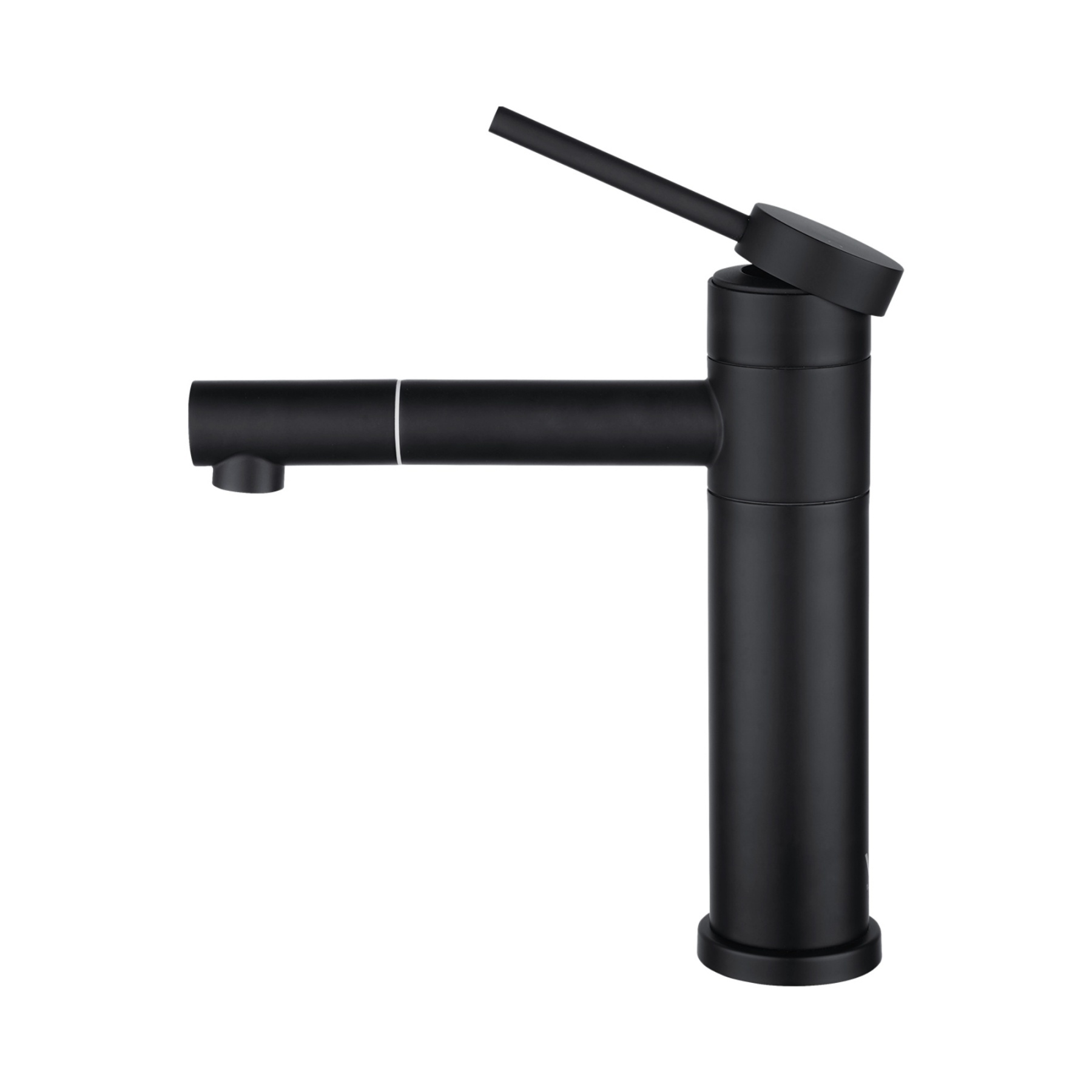 Bath Basin Round Stainless Steel Mixer Tap Laundry Sink Vanity 360° Swivel Nozzle Flick Faucet Chrome/Black