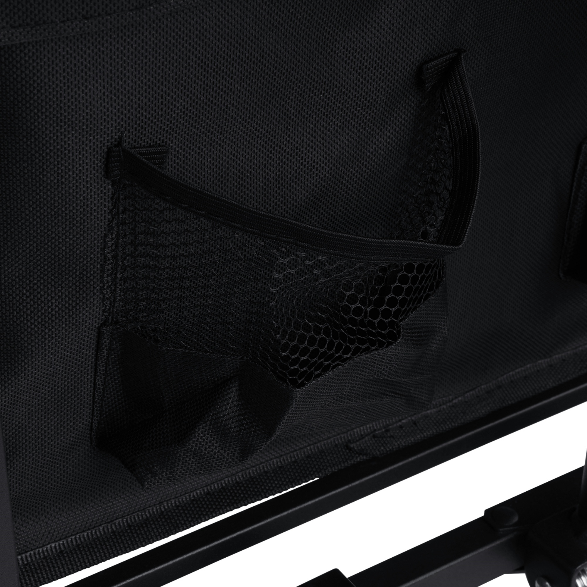 Outdoor Foldable Wagon Cart Extended Beach Garden Trolley Tabletop Lockable Wheels