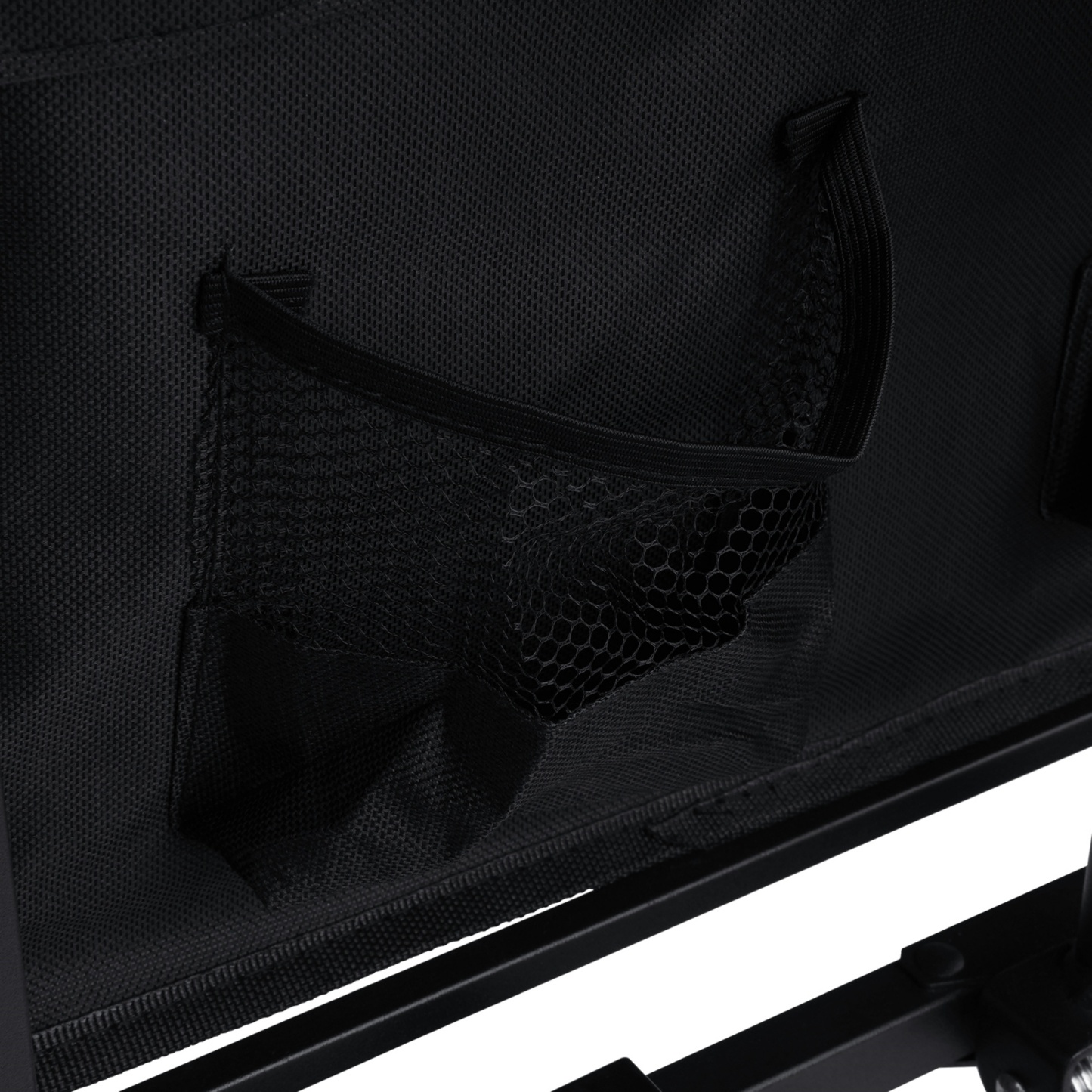 Outdoor Foldable Wagon Cart Extended Beach Garden Trolley Tabletop Lockable Wheels