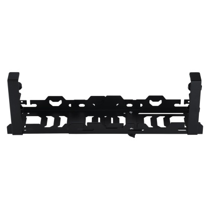 Extendable 45-72cm Under Desk Cable Management Tray Single Layer Cord Wire Power Holder Organizer White/Black