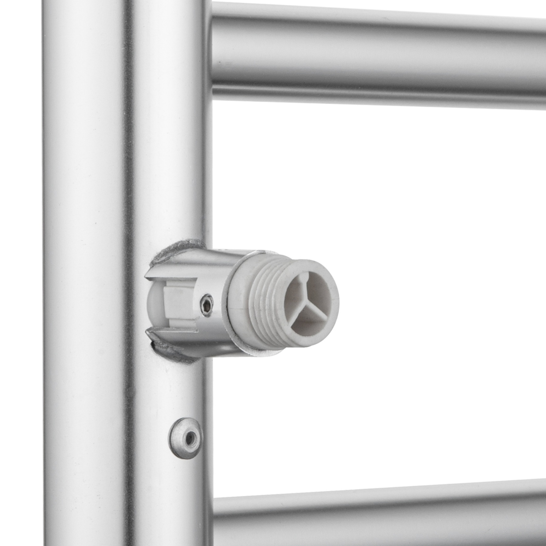 Round 8 Bars Aluminium Electric Heated Towel Rail Wall Mounted Towel Warmer Dryer Holder Rack Silver/Black/Brushed Yellow Gold