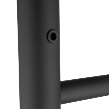 Round 8 Bars Aluminium Electric Heated Towel Rail Wall Mounted Towel Warmer Dryer Holder Rack Silver/Black/Brushed Yellow Gold