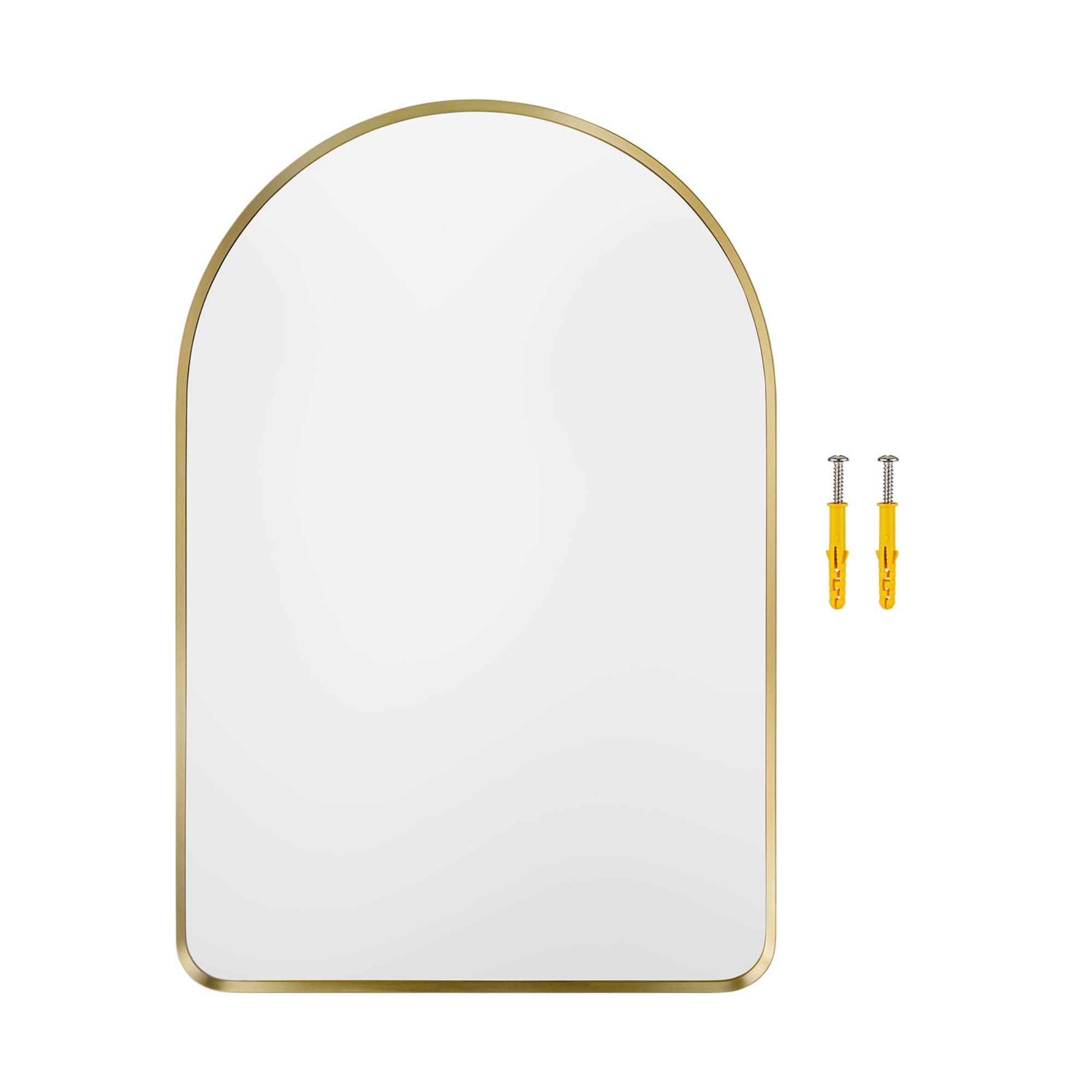 600mm x 900mm Bathroom Aluminium Framed Mirror Vanity Basin Wall Mounted Makeup Mirror Black/Gold