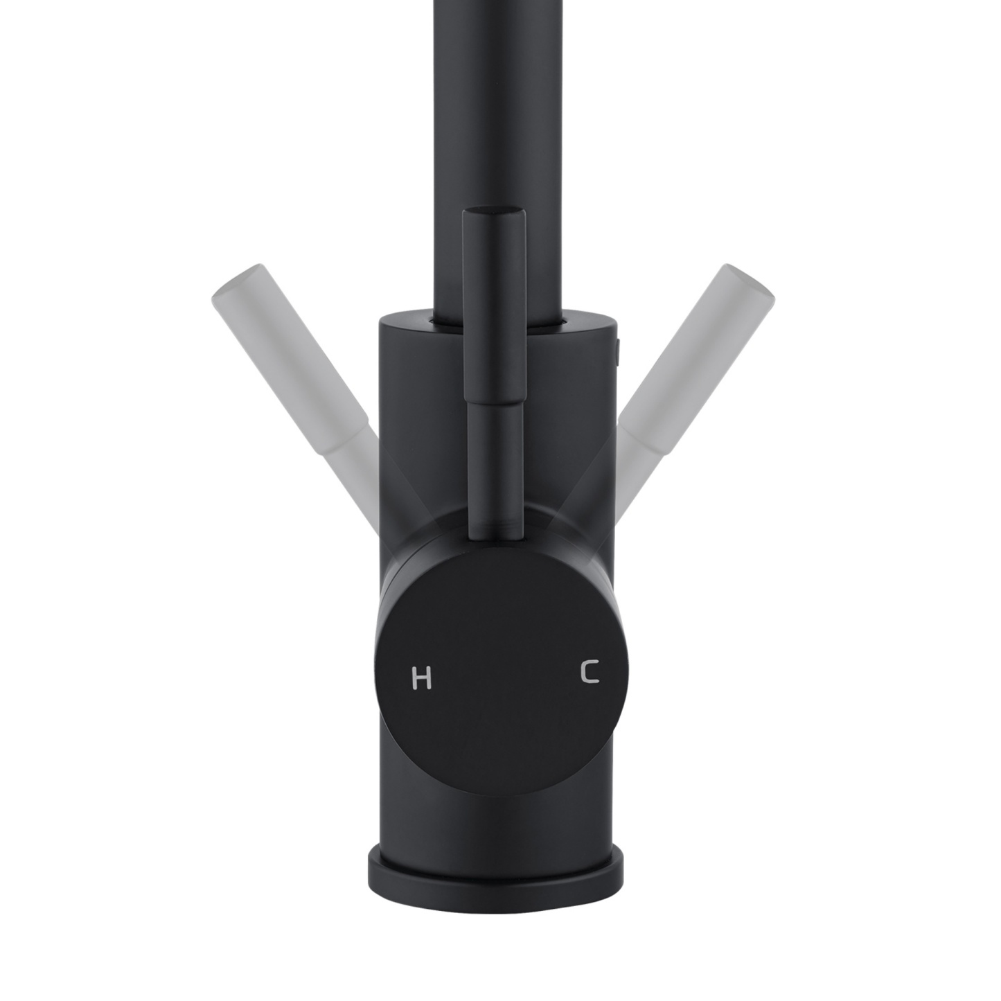 Stainless Steel Round Kitchen Sink Mixer Tap 360° Swivel Spout Laundry Basin Faucet Chrome/Matte Black