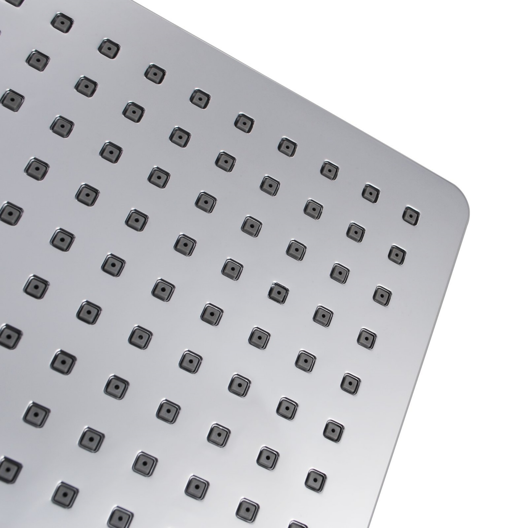 8'' 200mm Square Shower Head ABS Plastic Rainfall Bathroom Overhead Shower Head Rose Black/Chrome