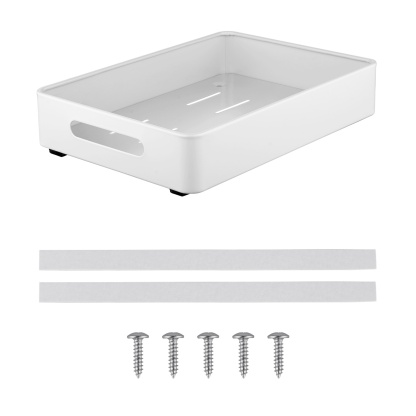 Kitchen Under Sink Pull-Out Cabinet Tray Sliding Storage Drawer Shelf Rack White/Black