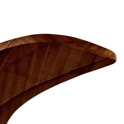 52'' 3 Timber Wooden Blades Ceiling Fan Indoor/Outdoor 6 Speed Reversible 3 LED Light Remote Control Chrome & Mahogany