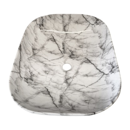 485mm Bathroom Counter Top Rectangular Ceramic Basin Sink Wash Bowl Vanity 