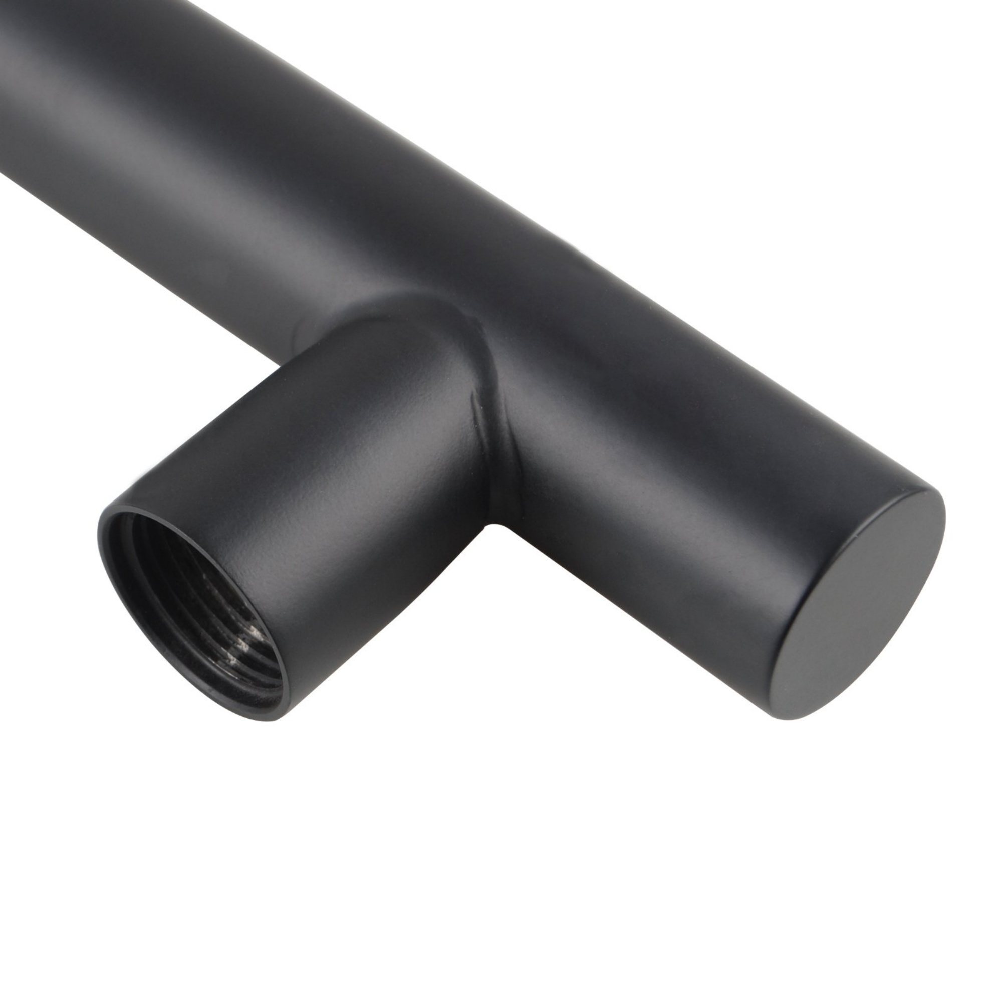 Round Gooseneck Wall Mounted Shower Arm Bathroom Extension Shower Arm for Rain Shower Head Set Chrome/Matte Black