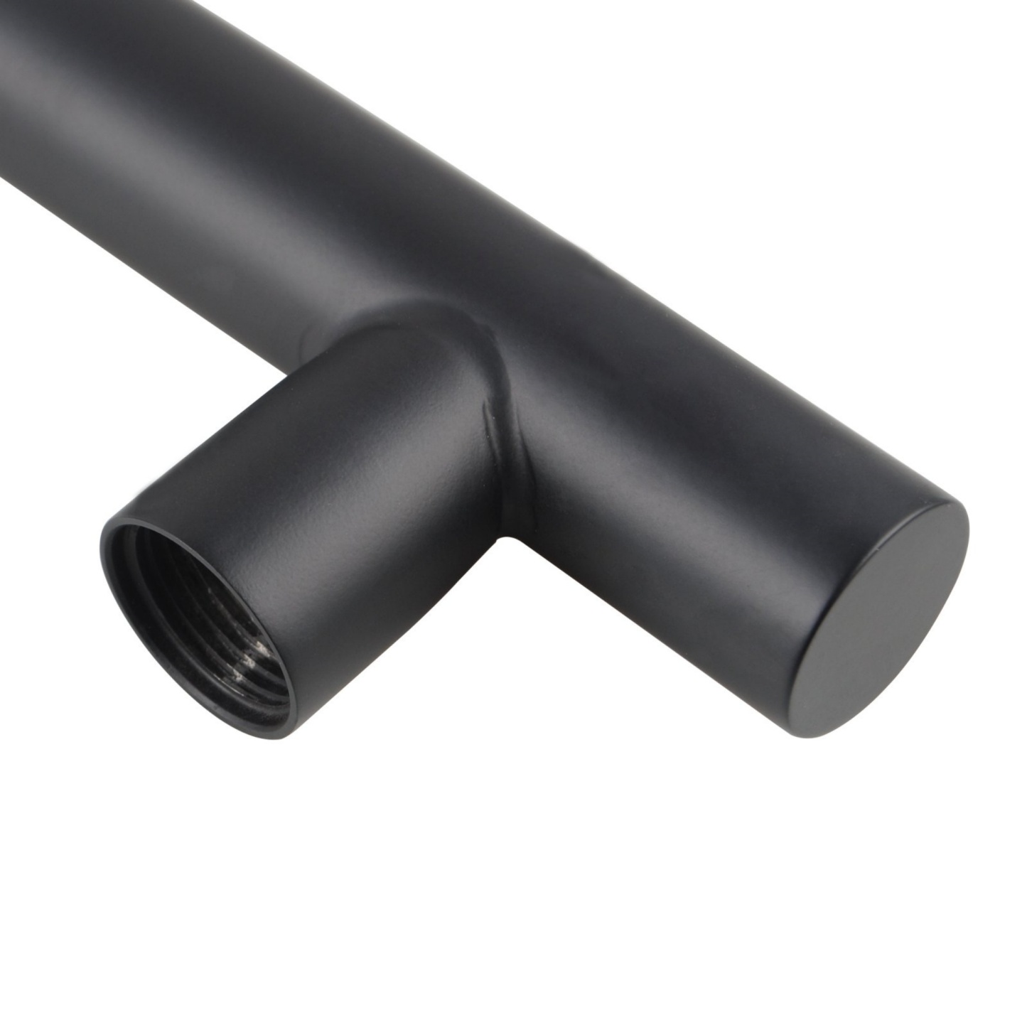 Round Gooseneck Wall Mounted Shower Arm Bathroom Extension Shower Arm for Rain Shower Head Set Chrome/Matte Black