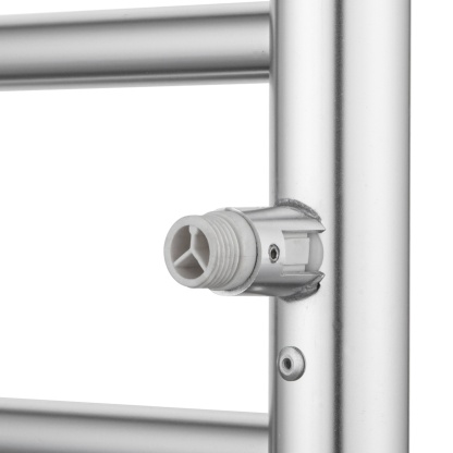 Round Aluminum Electric Heated Towel Rail Rack 6 Bars Bathroom Wall Mounted Warmer Towel Dryer Holder Hanger Silver/Black/Brushed Yellow Gold