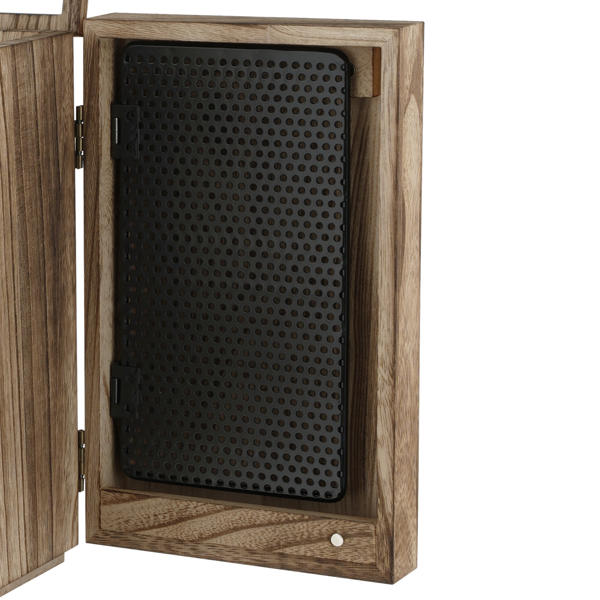 Large Capacity Wooden Jewellery Storage Box Rings Holder Necklaces Earrings Organizer Cabinet