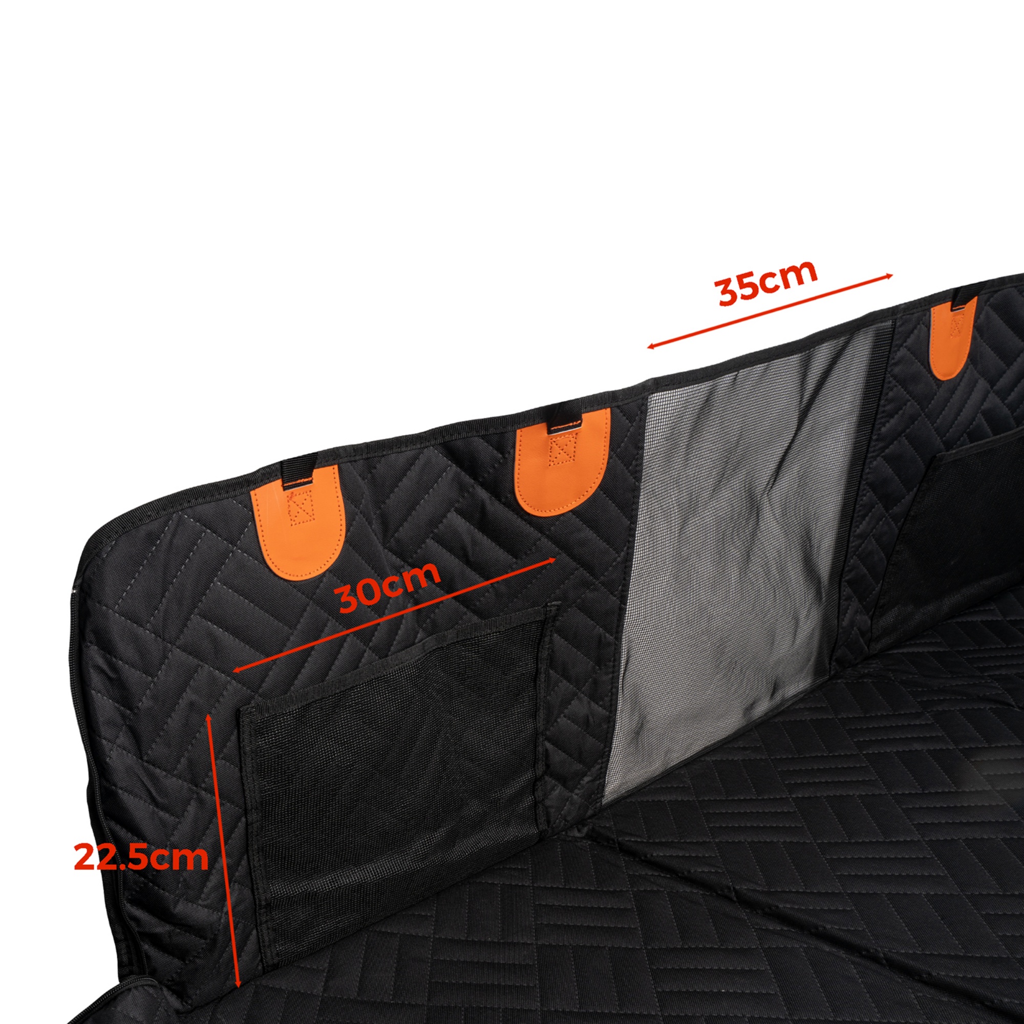 Waterproof Non-Slip Hard Bottom Pet Car Back Seat Dog Cat Car Seat Bed Car Extender Protector