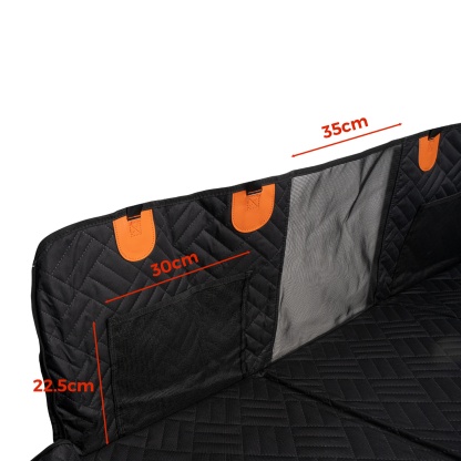 Waterproof Non-Slip Hard Bottom Pet Car Back Seat Dog Cat Car Seat Bed Car Extender Protector