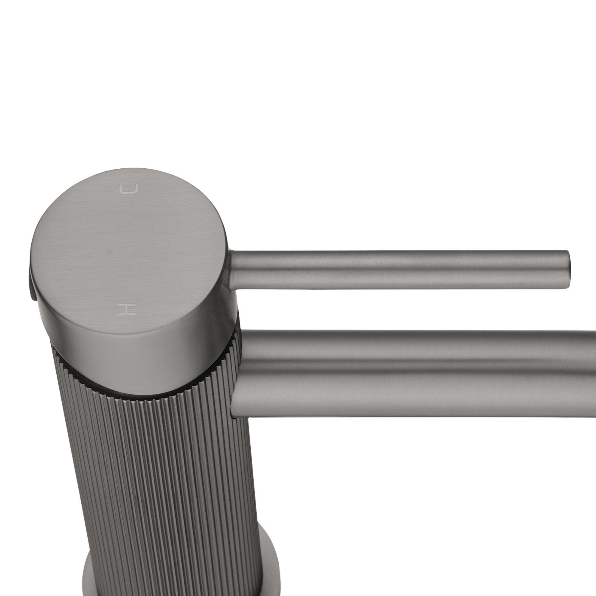 Bathroom Round Brass Basin Mixer Tap Laundry Sink Vanity Pin Lever Knurled Faucet Chrome/Brushed Yellow Gold/Gunmetal Grey