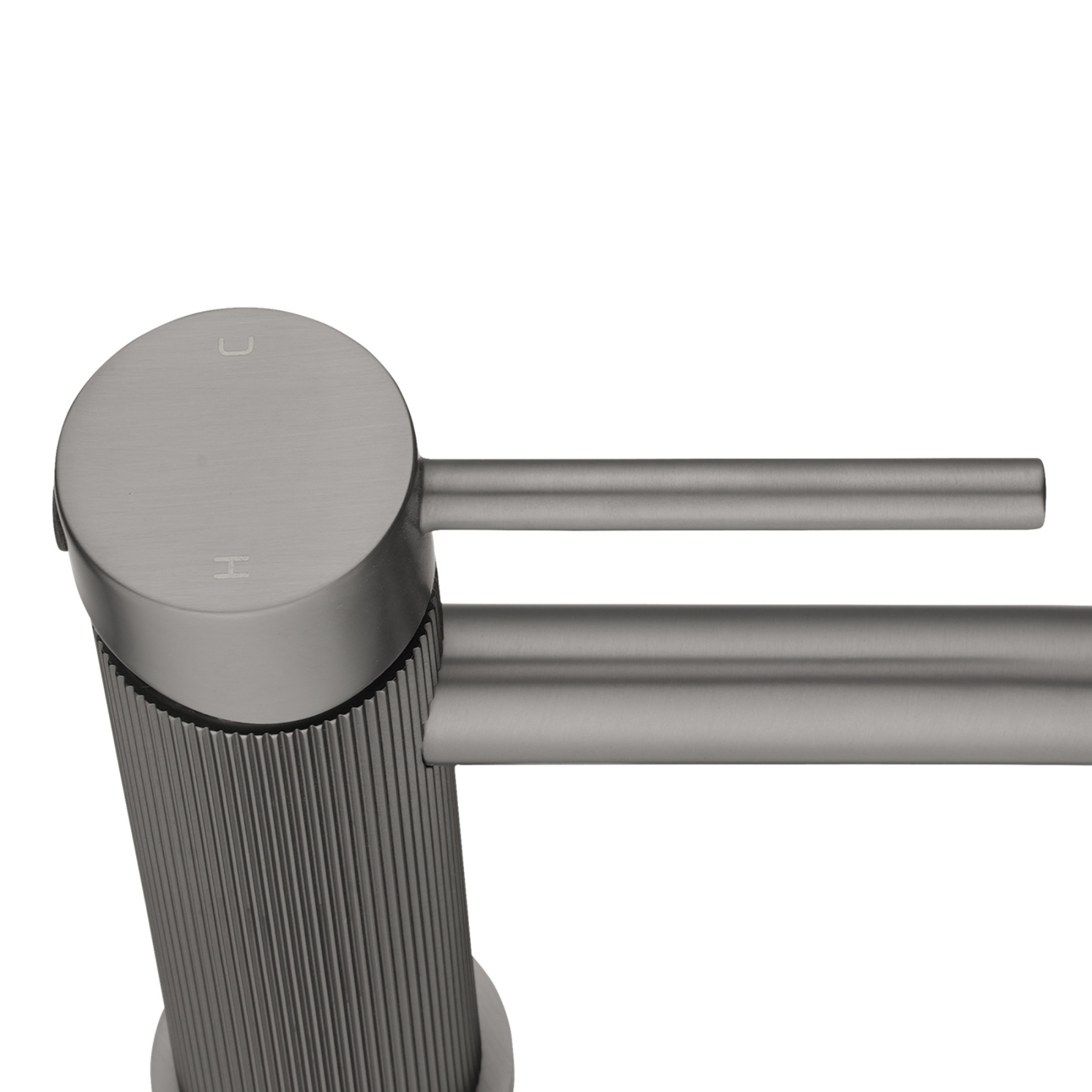 Bathroom Round Brass Basin Mixer Tap Laundry Sink Vanity Pin Lever Knurled Faucet Chrome/Brushed Yellow Gold/Gunmetal Grey