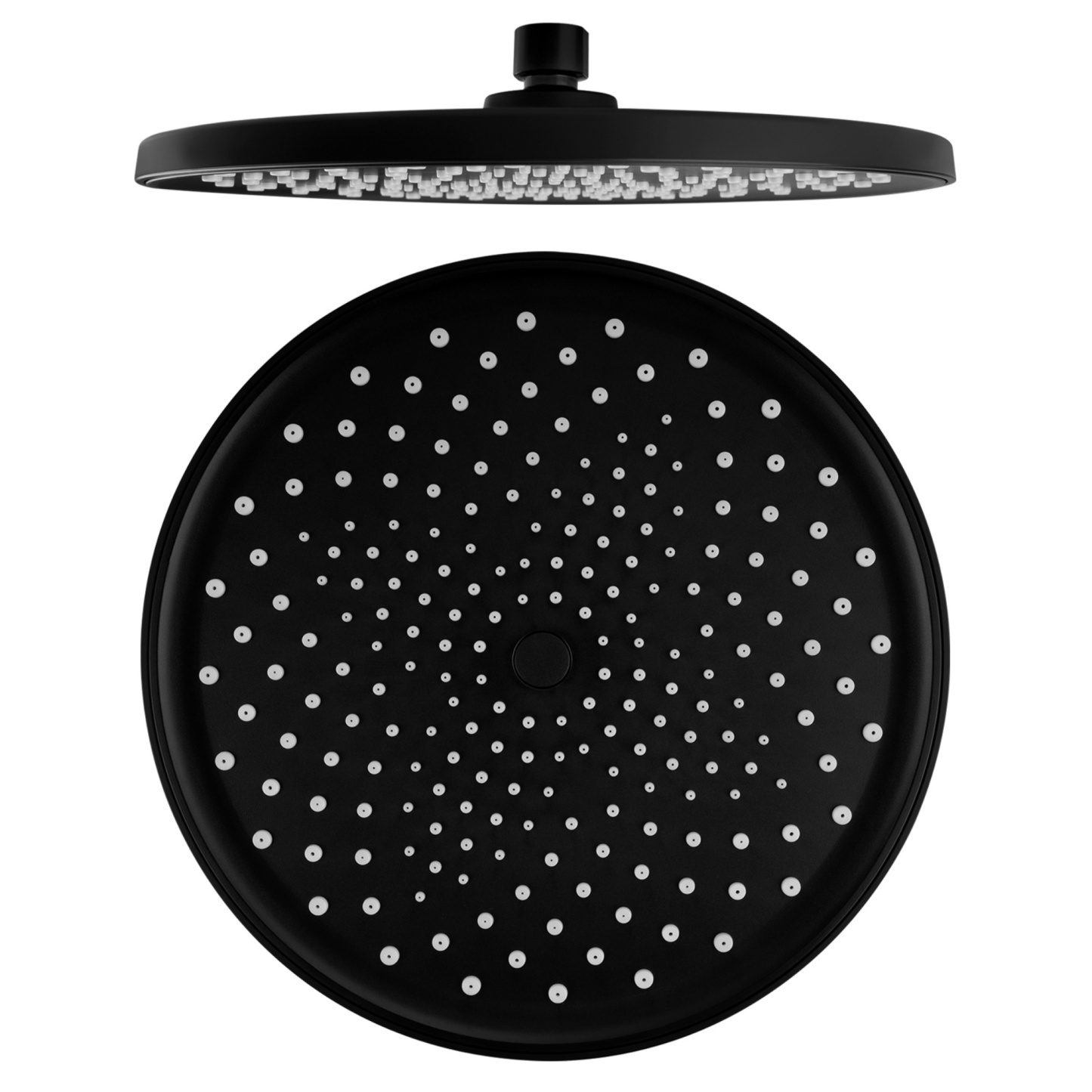 10'' Chrome Round Shower Head 360° Swivel Bath Rainfall Shower Head Ro