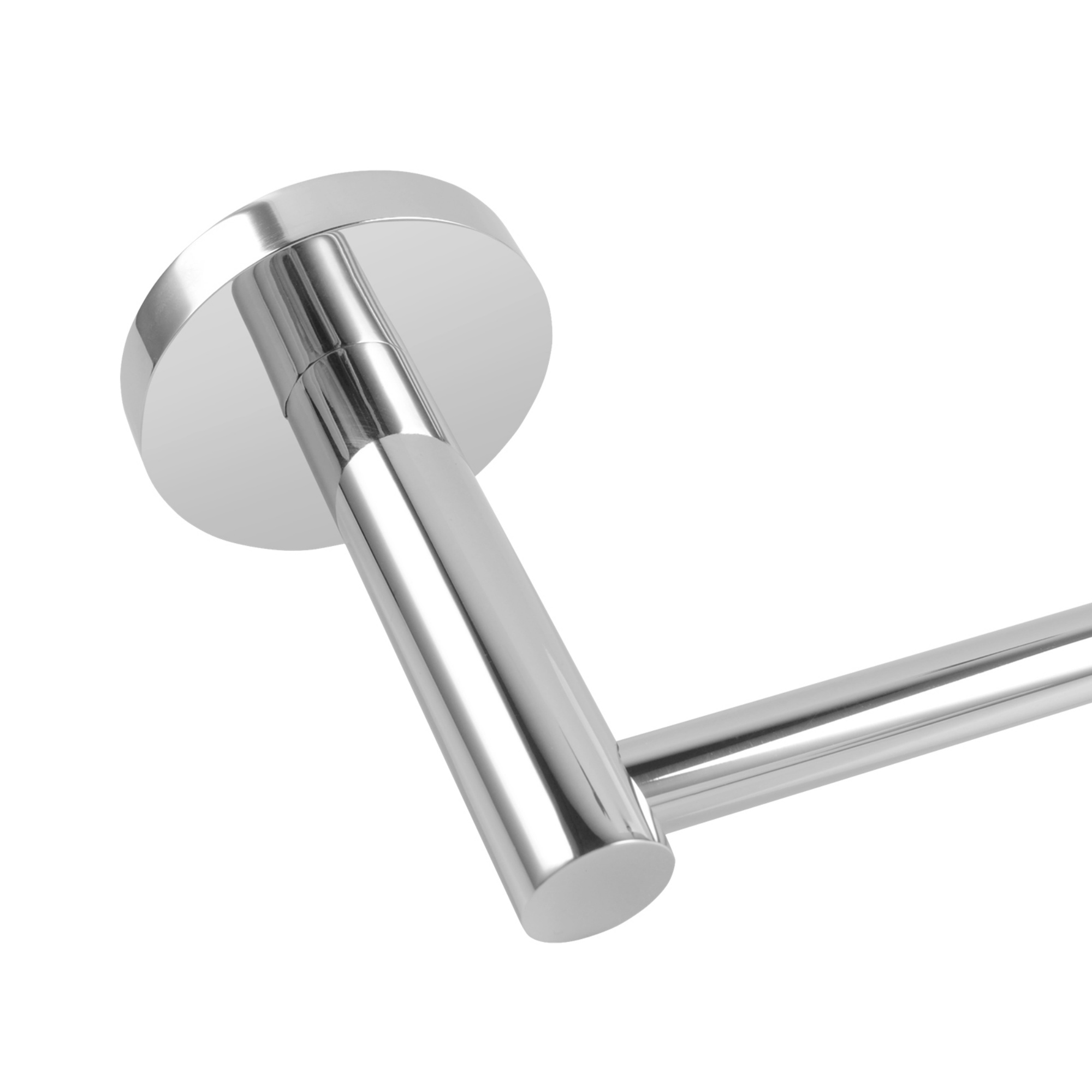 Wall Mounted Round Stainless Steel Toilet Paper Roll Holder Bathroom Toilet Tissue Pin Lever Hook Chrome/Matte Black