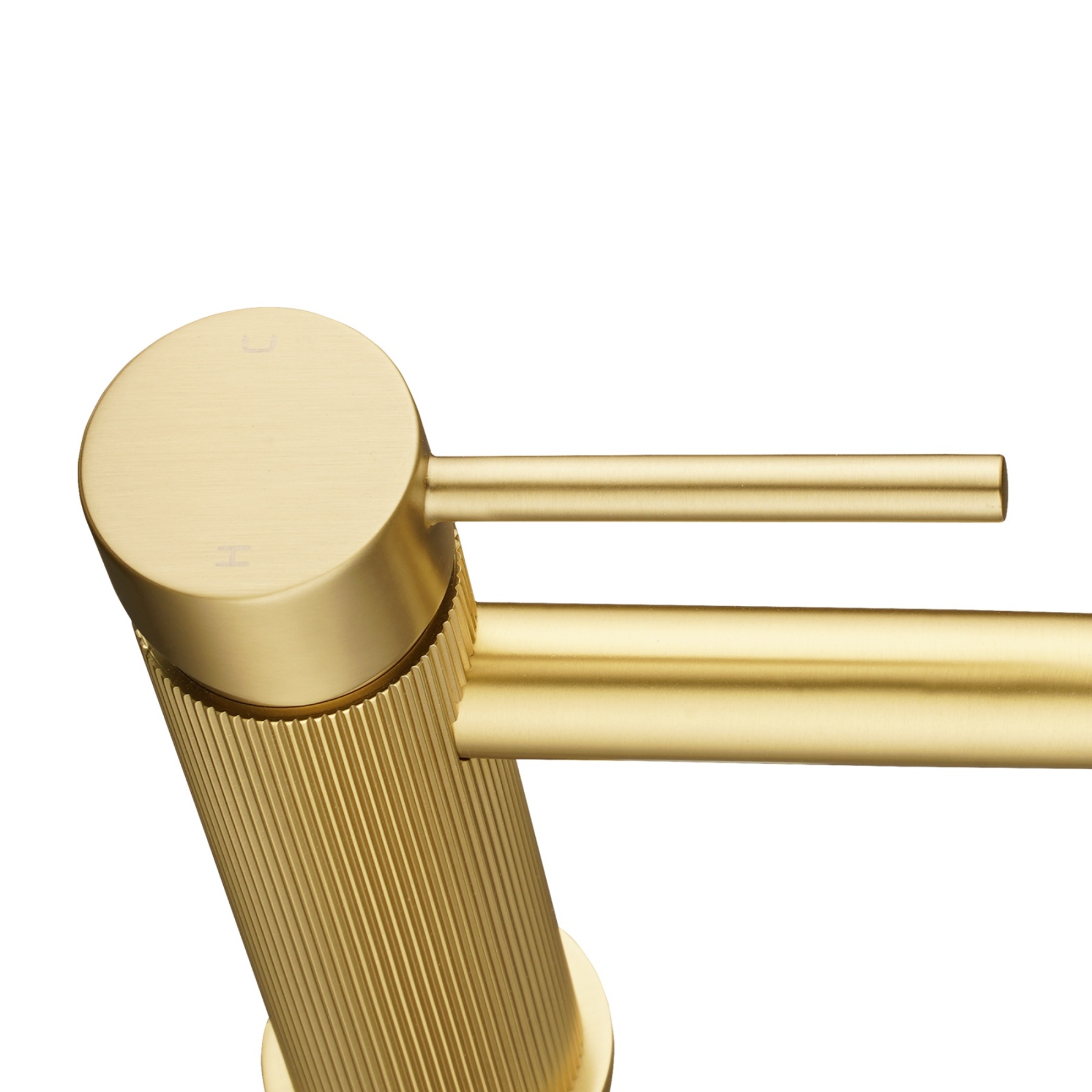 Bathroom Round Brass Basin Mixer Tap Laundry Sink Vanity Pin Lever Knurled Faucet Chrome/Brushed Yellow Gold/Gunmetal Grey